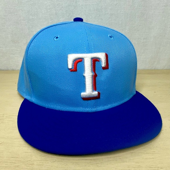 New Era Accessories Texas Rangers Baseball Hat Light Blue New